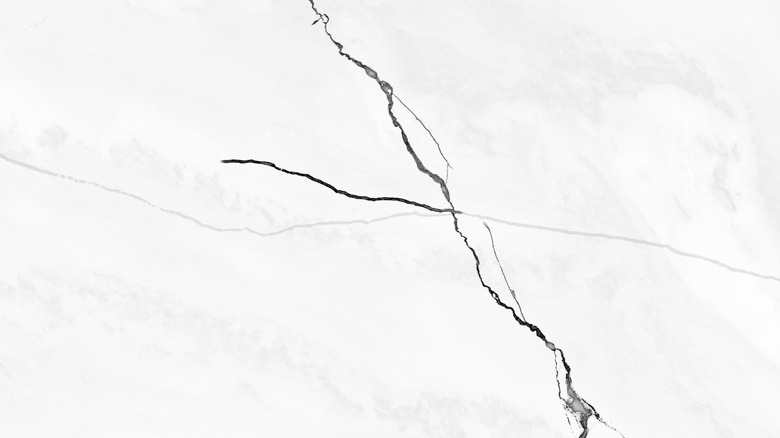 A crack in marble