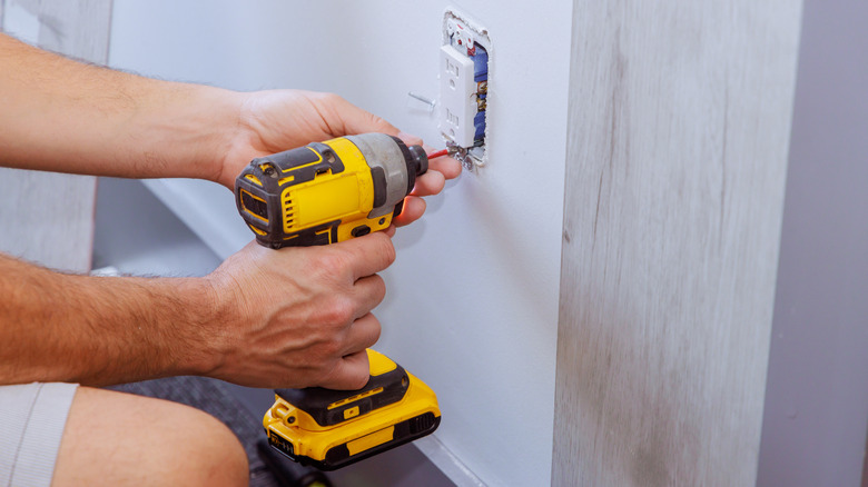 Installing a wall outlet