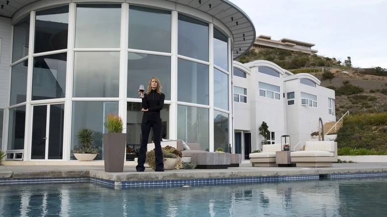 Renata by her pool in Big Little Lies