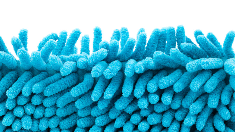 zoomed-in microfiber mop pad