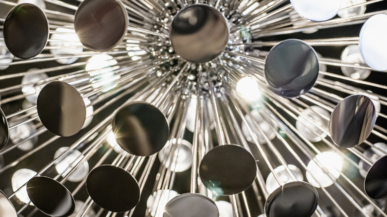 chrome light fixture