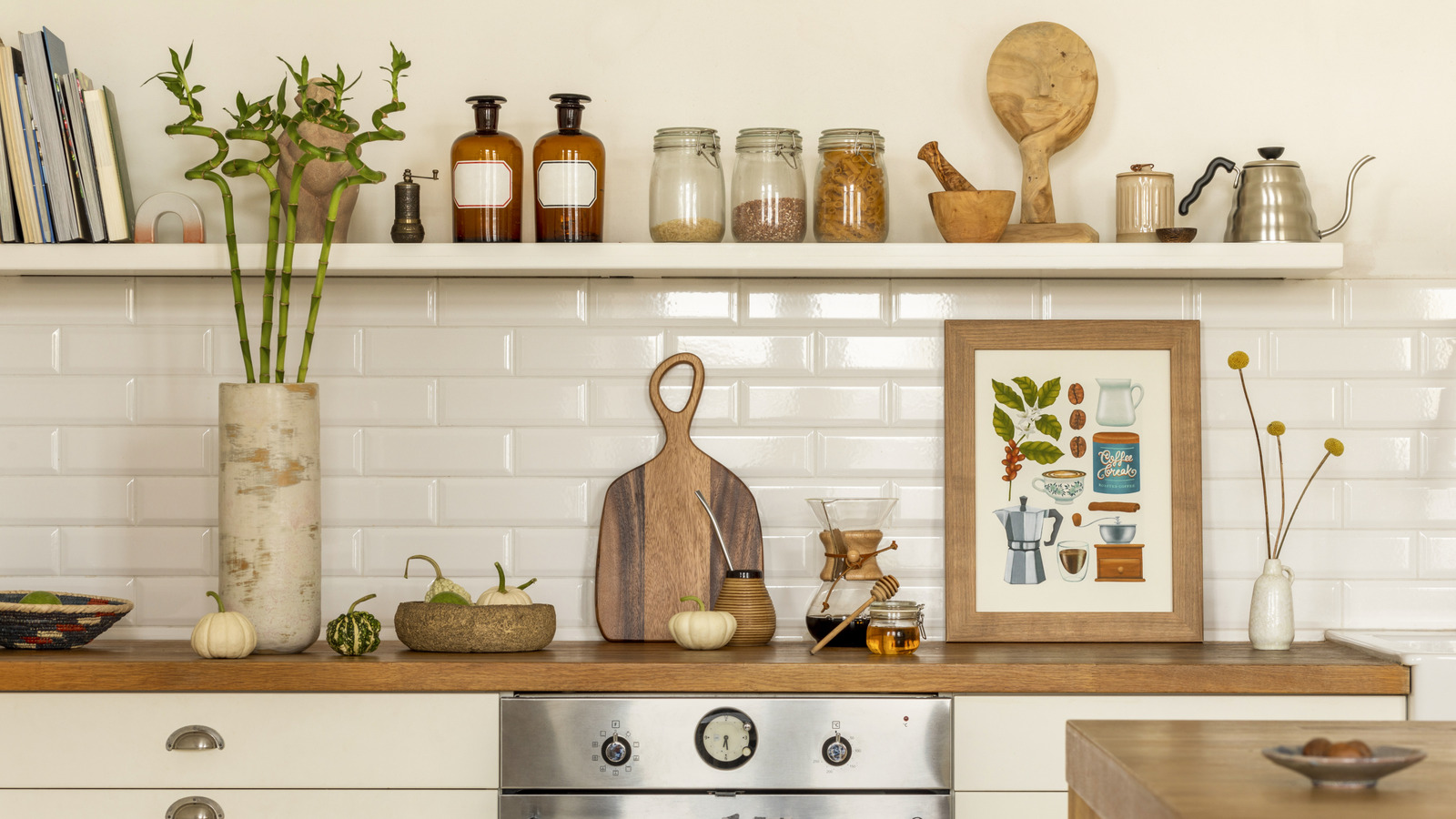Is Hot Gluing Art To Your Kitchen Backsplash A Good Idea? Here's What To Know