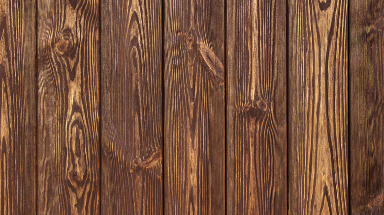 Brown wood flooring