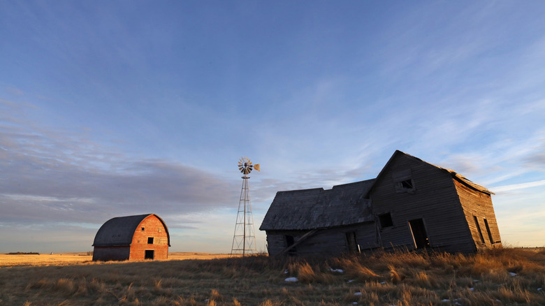 An old homestead in southern Alberta, Canada.