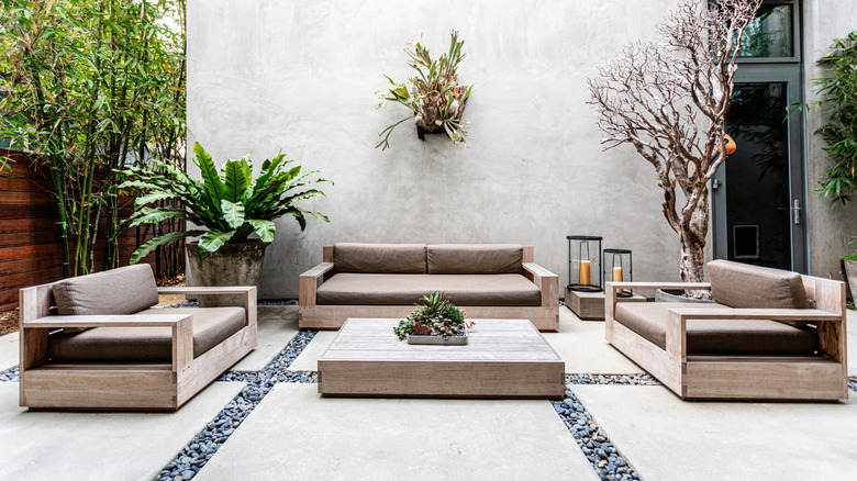 High quality contemporary wooden patio furniture