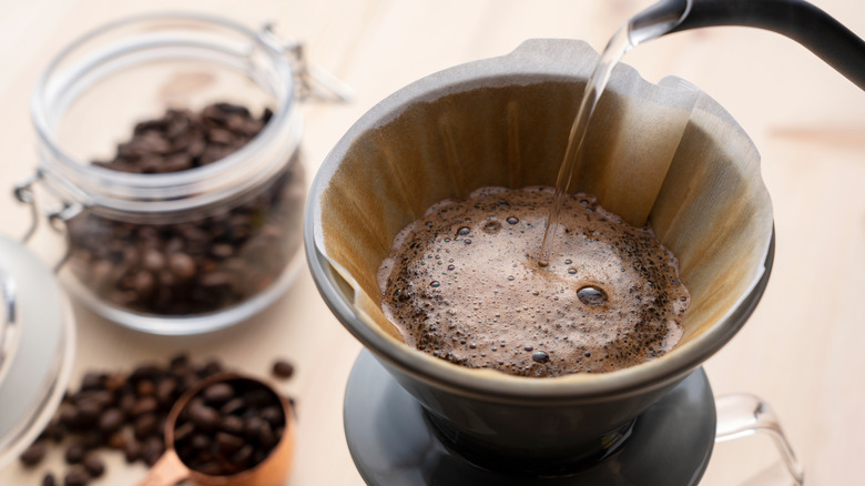 drip coffee grounds