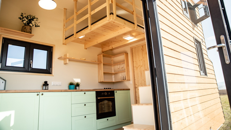 Inside of a tiny house