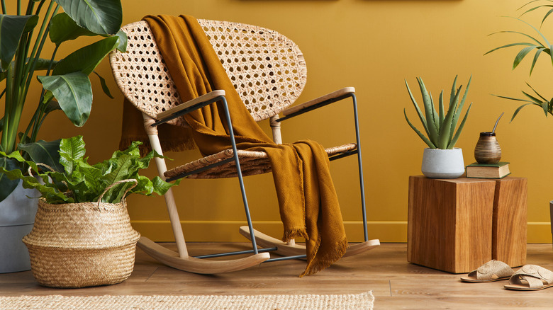 rattan rocker