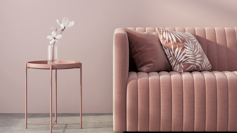 pink walls and furniture 
