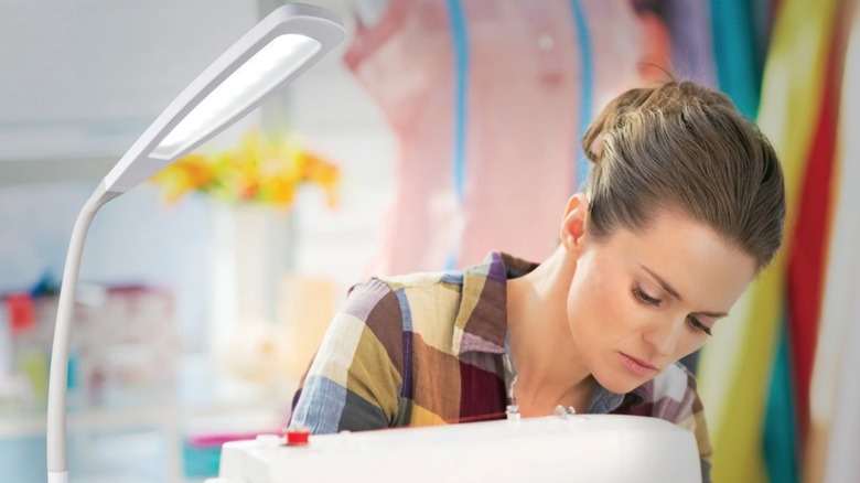 OttLite crafting lamp for extra light when sewing and crafting