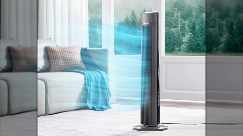 Pelonis fan in room