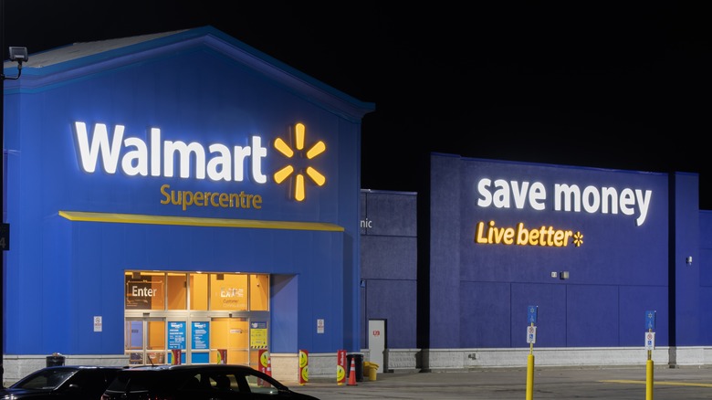 walmart store sign and slogan