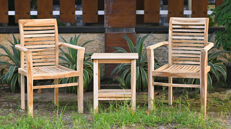 Is Your Outdoor Teak Furniture Turning Gray? Don't Worry — Here's How To Restore Its Color