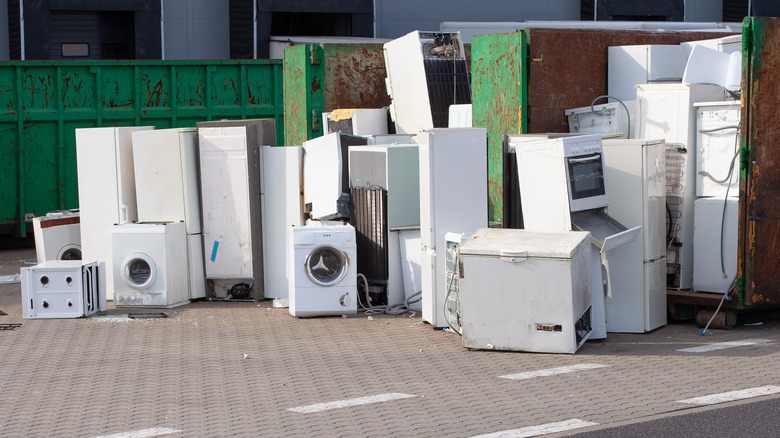 E-waste waiting for pick up