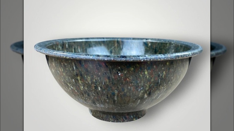 Close up of a Texas Confetti bowl