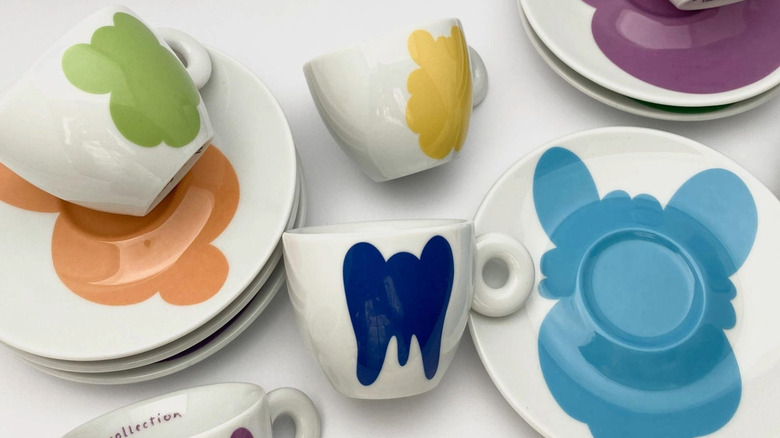Set of Jeff Koons Illy Art Collection mugs