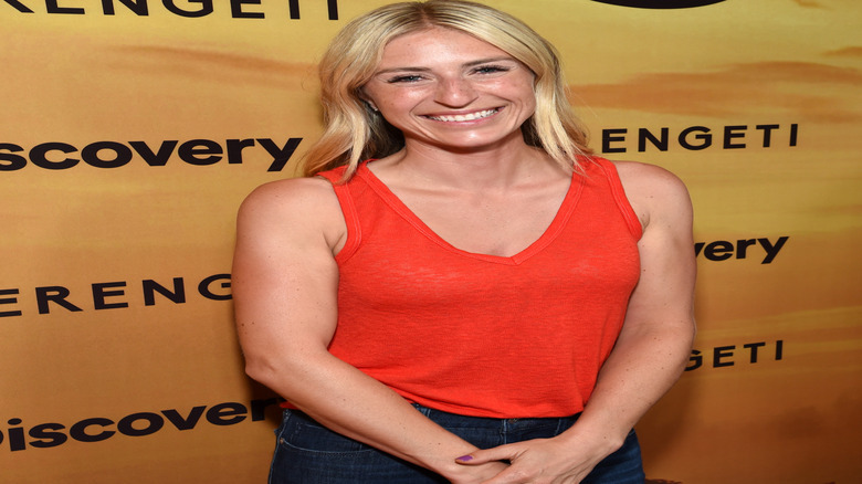 HGTV host Jasmine Roth smiles on the red carpet