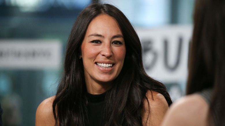 Joanna Gaines smiles during an interview.