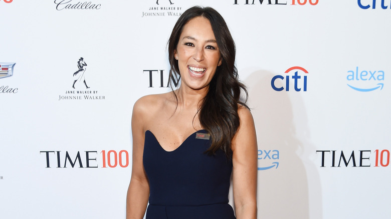 Joanna Gaines in evening gown at an event