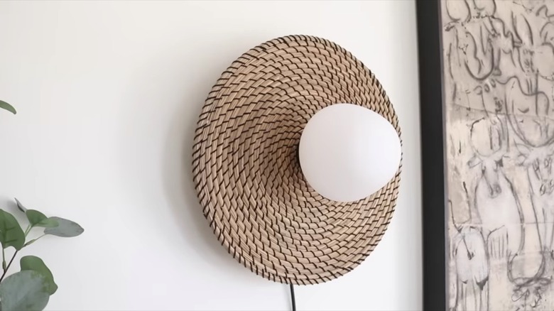 DIY wall light fixture