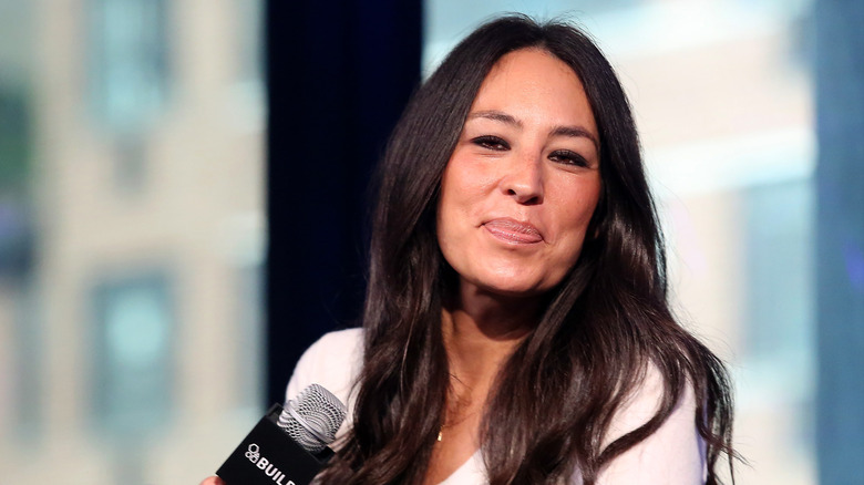 Joanna Gaines smiling during an interview