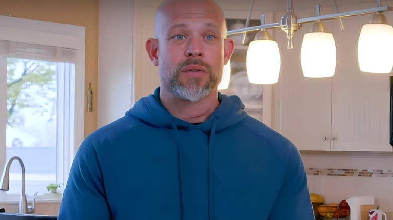 Joe Mazza sitting in kitchen