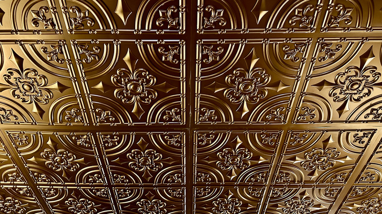 gold tin ceiling