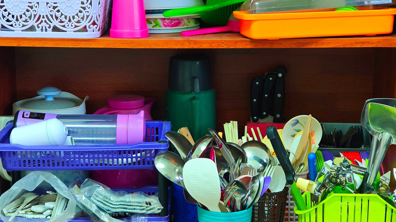 Keep Cluttered Cabinets Organized With A Smart IKEA Hack