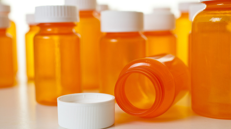 Collection of medicine bottles