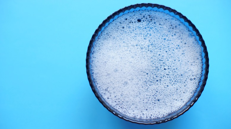 Bowl of soapy water