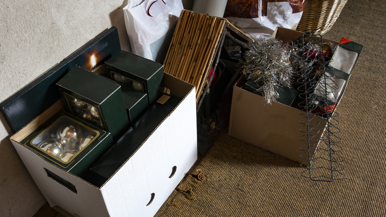 christmas decor storage