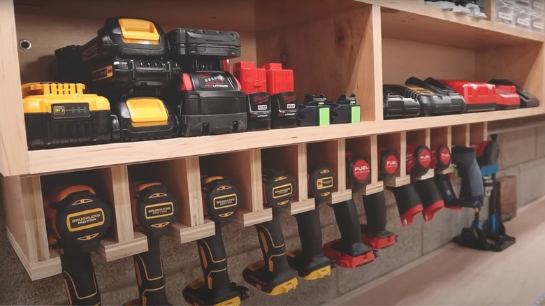 power tool organizer cabinet
