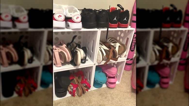 laundry baskets for shoe storage