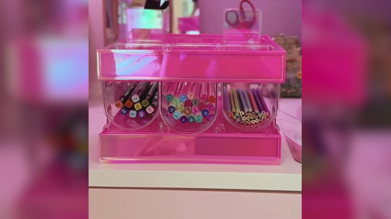 DIY dollar tree stationery organizer