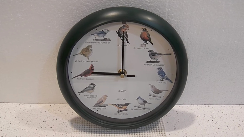 A Mark Feldstein Original Singing Bird Clock