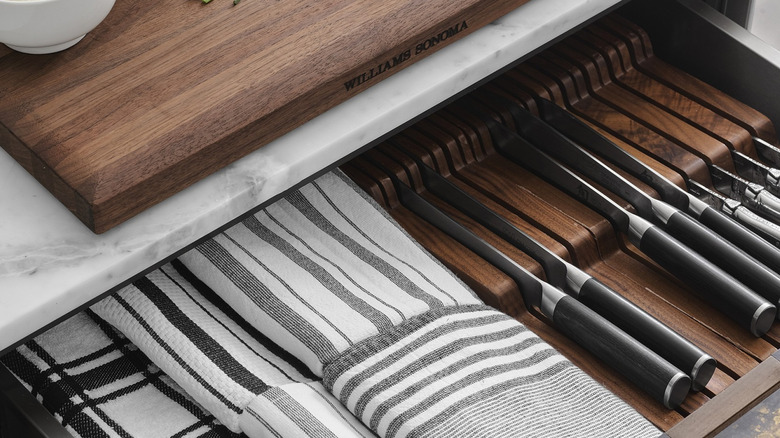 knife rack drawer insert