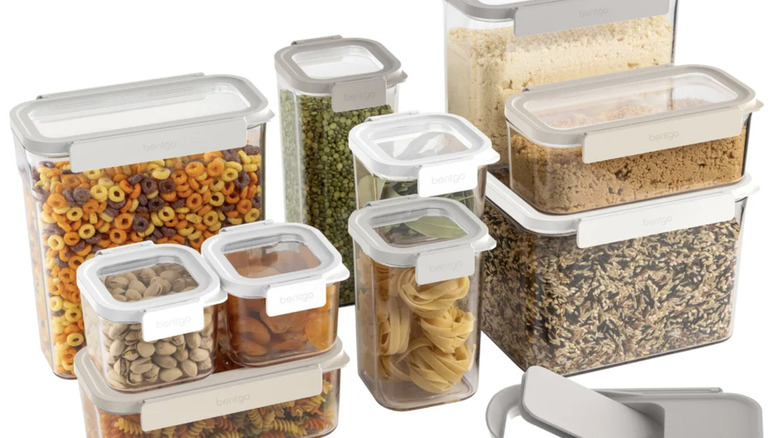 Bentgo's pantry food storage containers on a white background