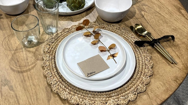 Table setting at Magnolia Market 