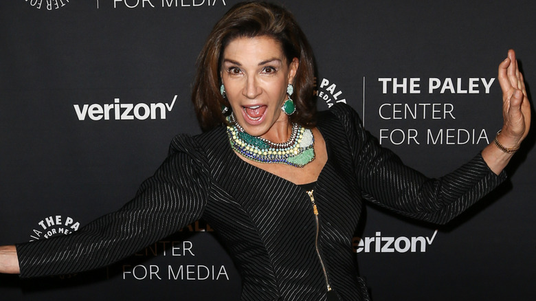 Hilary Farr posing on red carpet