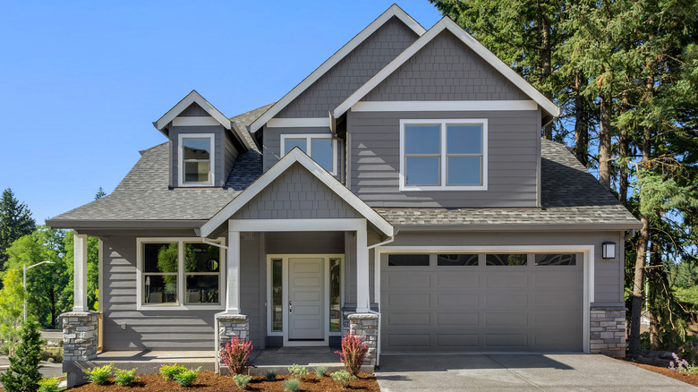 gray house