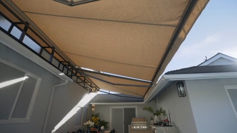 An image of an awning from Celebrity IOU