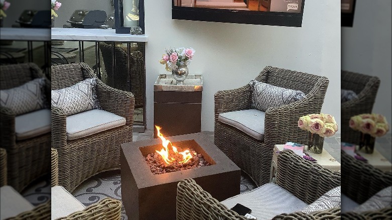 Lisa Vanderpump's chic backyard