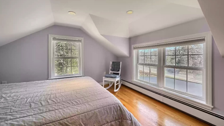 bright, airy bedroom