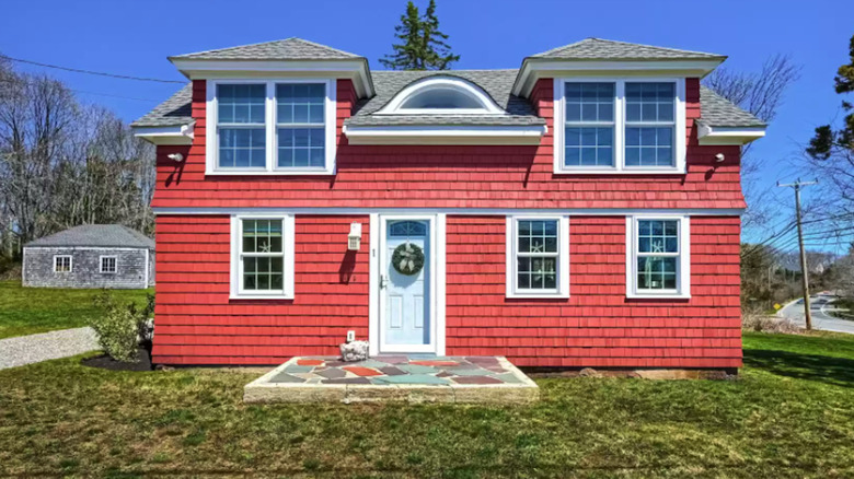 quirky red massachusetts home