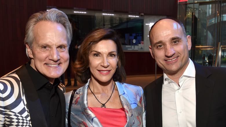Monte Durham, Hilary Farr, and David Visentin posing together