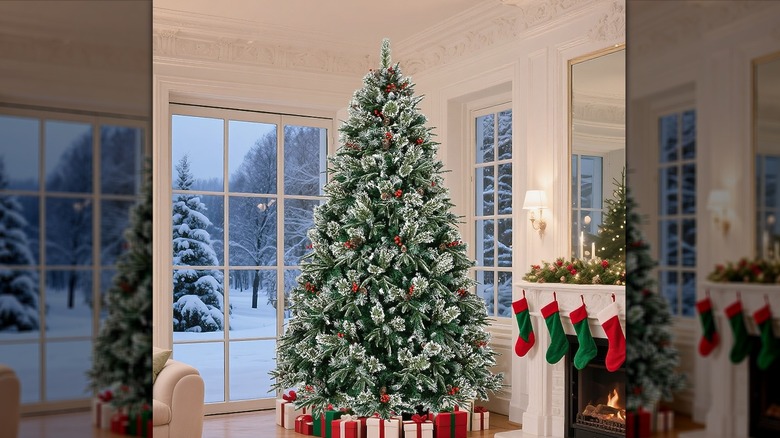 Pre-decorated AAZJ artificial tree