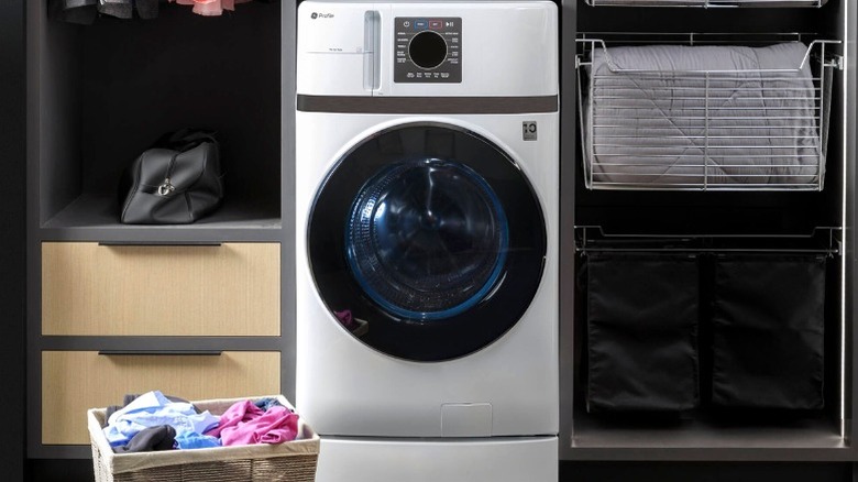 GE all-in-one washing machine in closet system