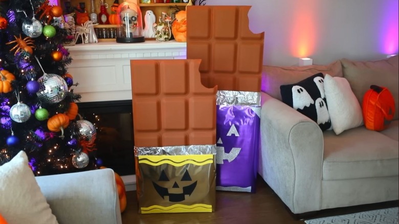 Massive DIY Halloween chocolate candy bars