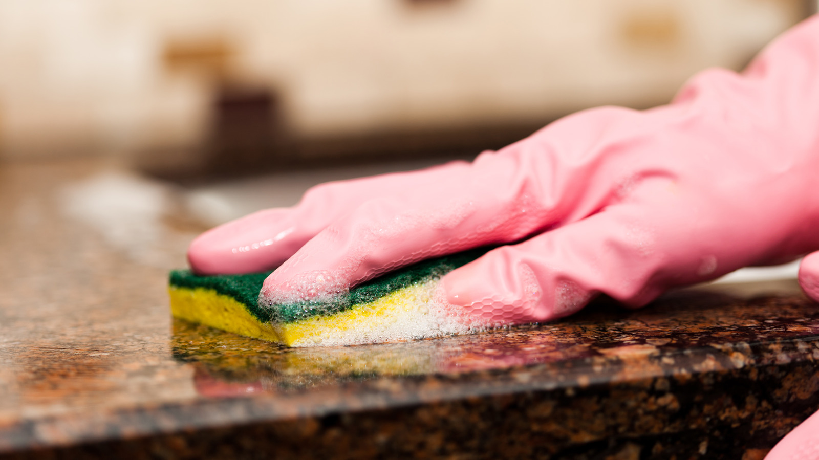 Make Your Granite Countertops Shine With A Kitchen Staple You Already Own