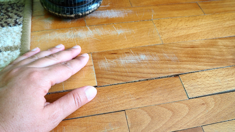 Scratches in hardwood floor